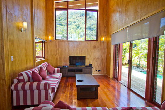 TV room is just off the main living area