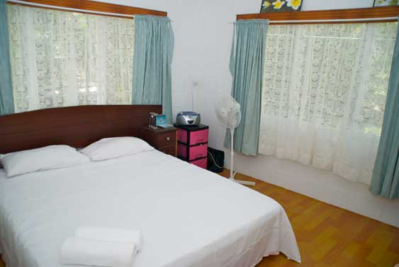master bedroom at Muri Beach Haven