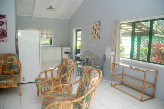 view to the kitchen