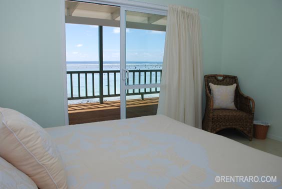 expect to see this lagoon view from bed at Marino, Rarotonga, Cook Islandsbalcony