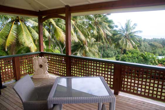 fantastic veranda over looking the surrounds