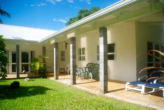 The veranda wraps around the whole house