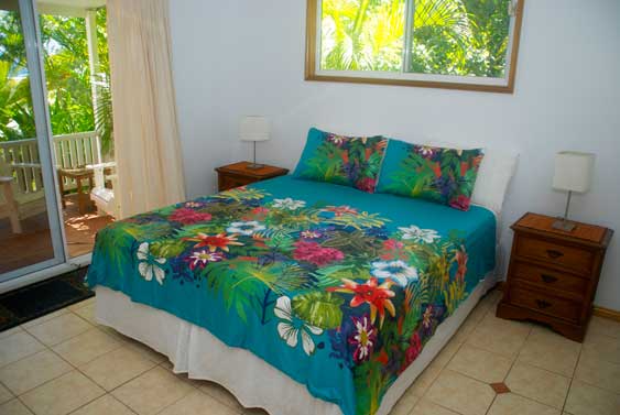 King-size beds in each main bedroom at Heritage, Rarotonga, Cook Islands