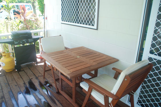 barbecue on the veranda