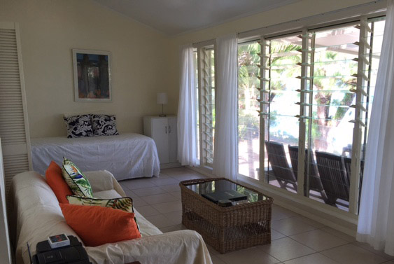 Main living area at Torea, Muri, Rarotong, Cook Islands