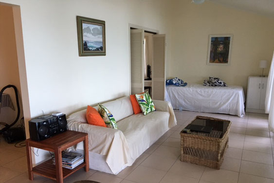 main living area at Torea, Muri, Rarotong, Cook Islands